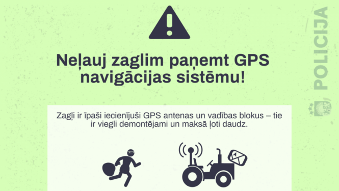 Neļauj zaglim paņemt GPS navigācijas sistēmu!