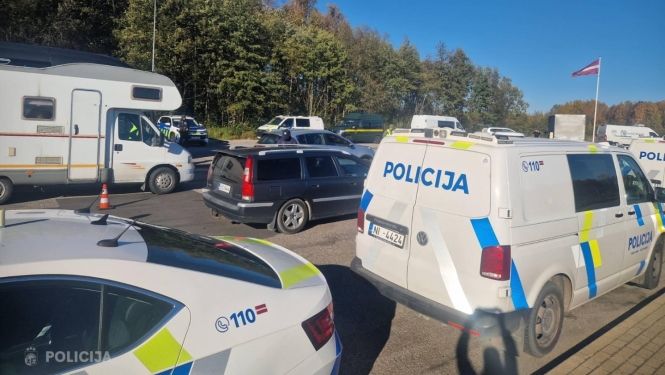 Valsts policijas reids pie robežas