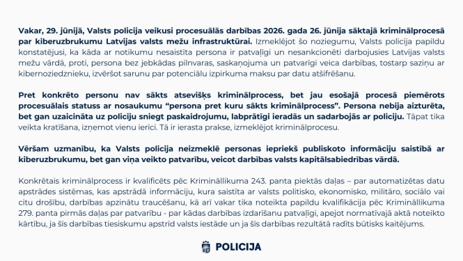 valsts policija teksts