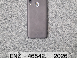 Mobilais telefons "Samsung" melnā krāsā.