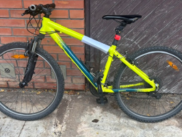 Velosipēds "SCOTT", dzeltenīgi zaļā krāsā, rāmja numurs r620s1901 "Roxter".