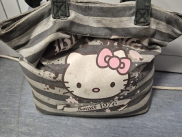 Soma ar Hello Kitty personāžu