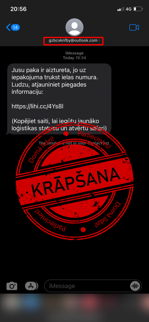 krāpšanas piemērs