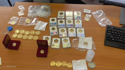Policijas izņemtas monētas