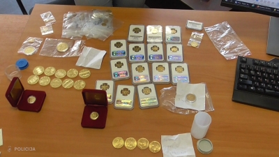 Policijas izņemtas monētas