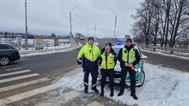 Valsts policija un Lietuvas Utenas Galvenā komisariāta darbinieki