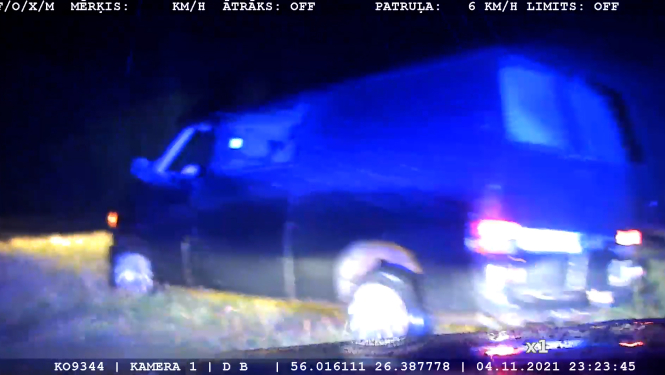 Kadrs no video reģistratora