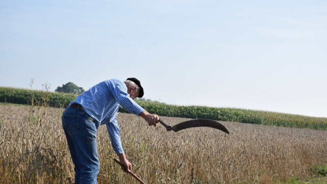 Piedraudot ar izkapts asmeni, vīrietis aplaupa veikalu Ķengaragā