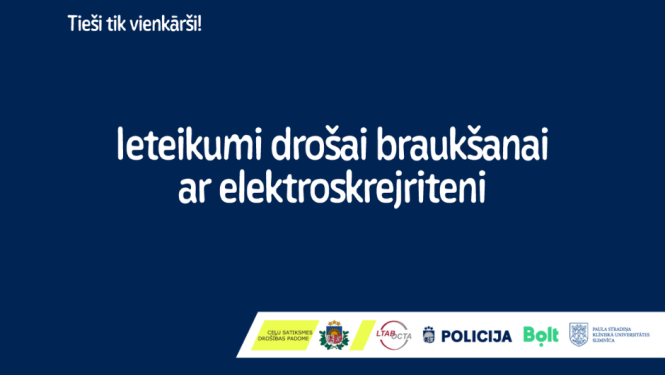 Ieteikumi drošai braukšanai ar elektroskrejriteni!