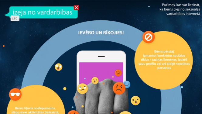 Pasargā no svešinieka internetā; Valsts policija uzsāk informatīvu akciju bērnu vecākiem “Izeja no vardarbības – escape”