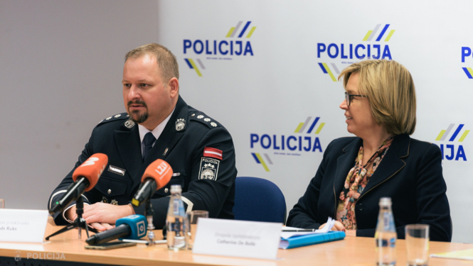Valsts policijas priekšnieks un Europola izpildirektore