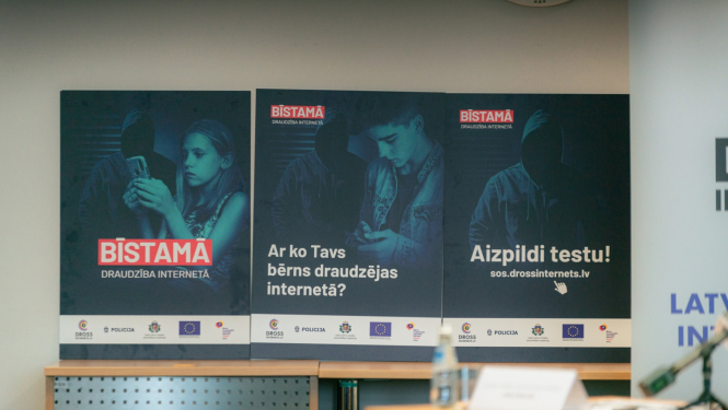 preses konference “Bērnu pavedināšana internetā – izplatīta arī Latvijā”