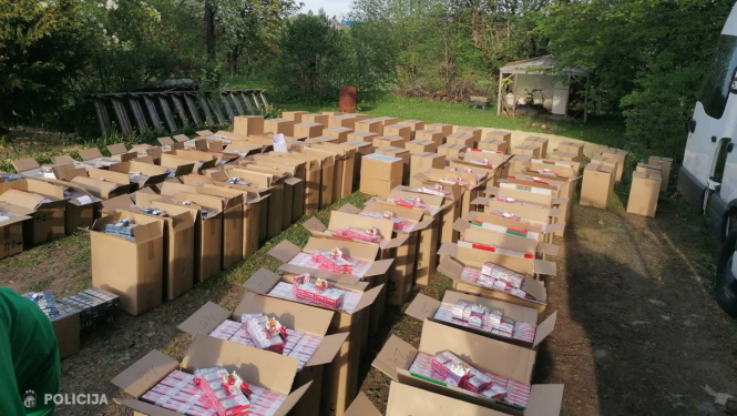 Valsts policijas Latgales reģiona pārvaldes likumsargi konfiscē 1 357 800 nelegālo tabakas izstrādājumu