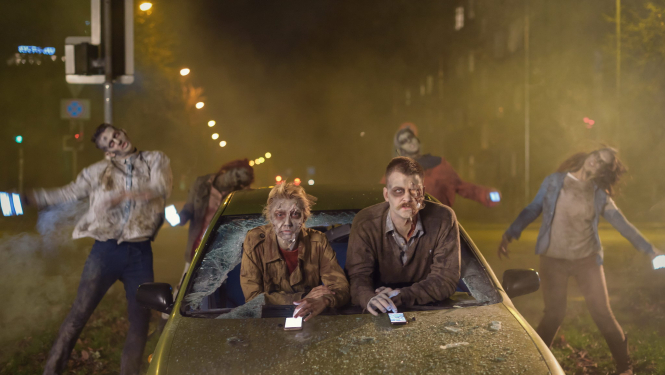 Kampaņas “Stūrē? Izkāp no telefona!” ilustratīvais attēls