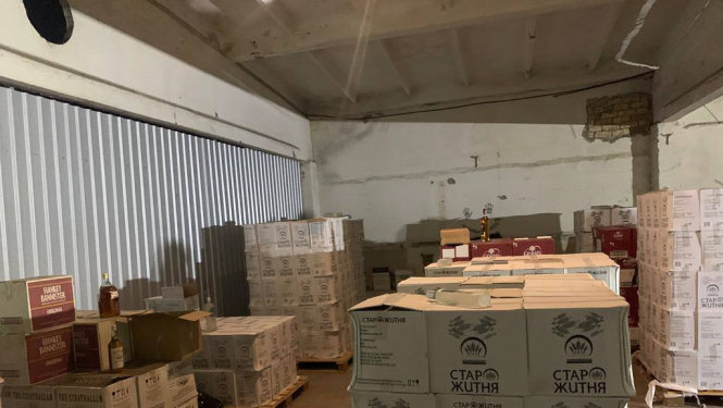 nelegālais alkohols, noliktava