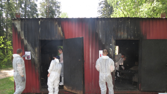 Degšana notikuma vietā - inscinējums