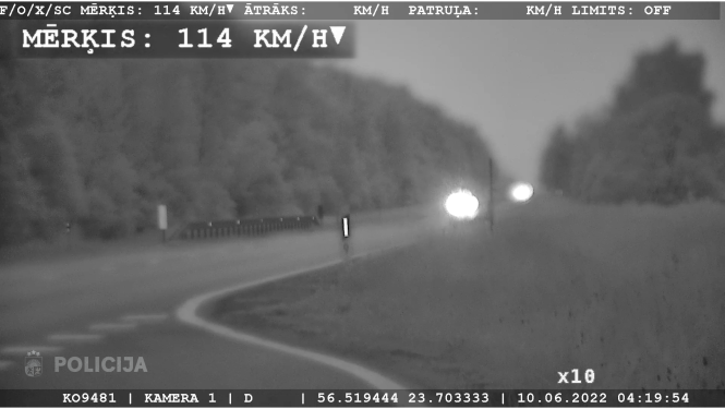 Kadrs no video reģistratora