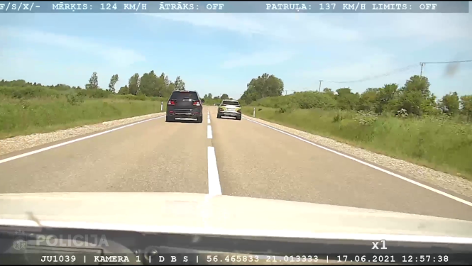 Kadrs no video reģistratora