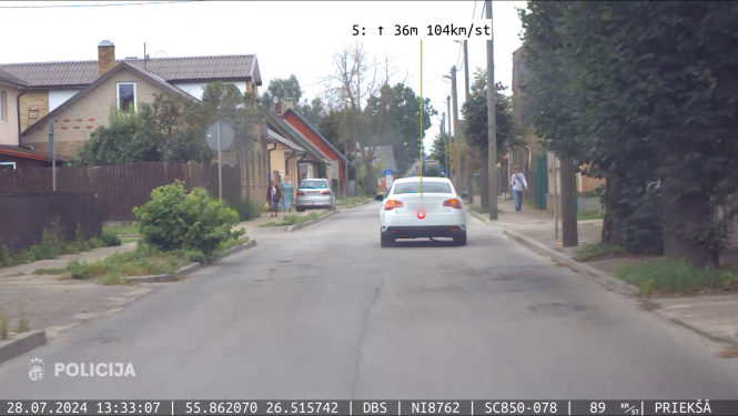 Kadrs no video reģistratora