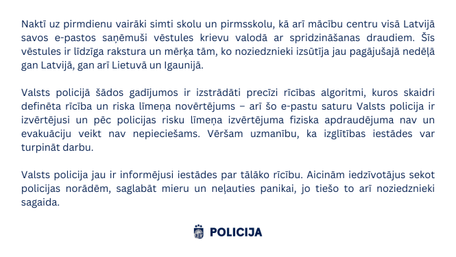 aktuālā informācija tekstā bildē