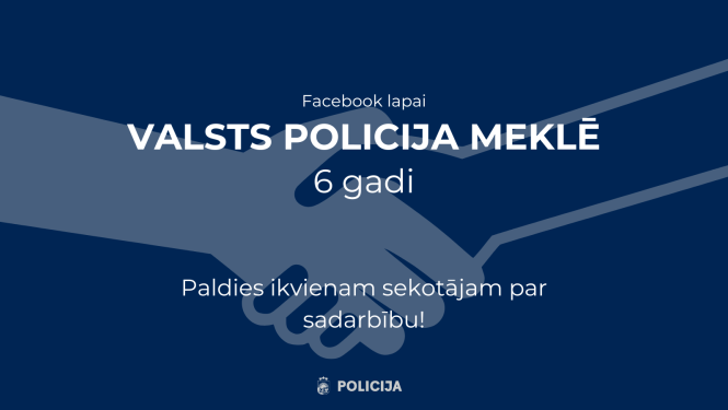 Valsts policija meklē lapai 6 gadi