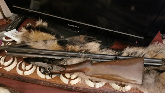 Kratīšanas laikā izņemtā bise