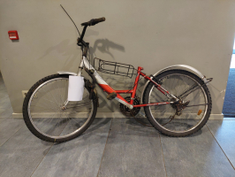 velosipēds “DISKOVERY” sarkanā krāsā