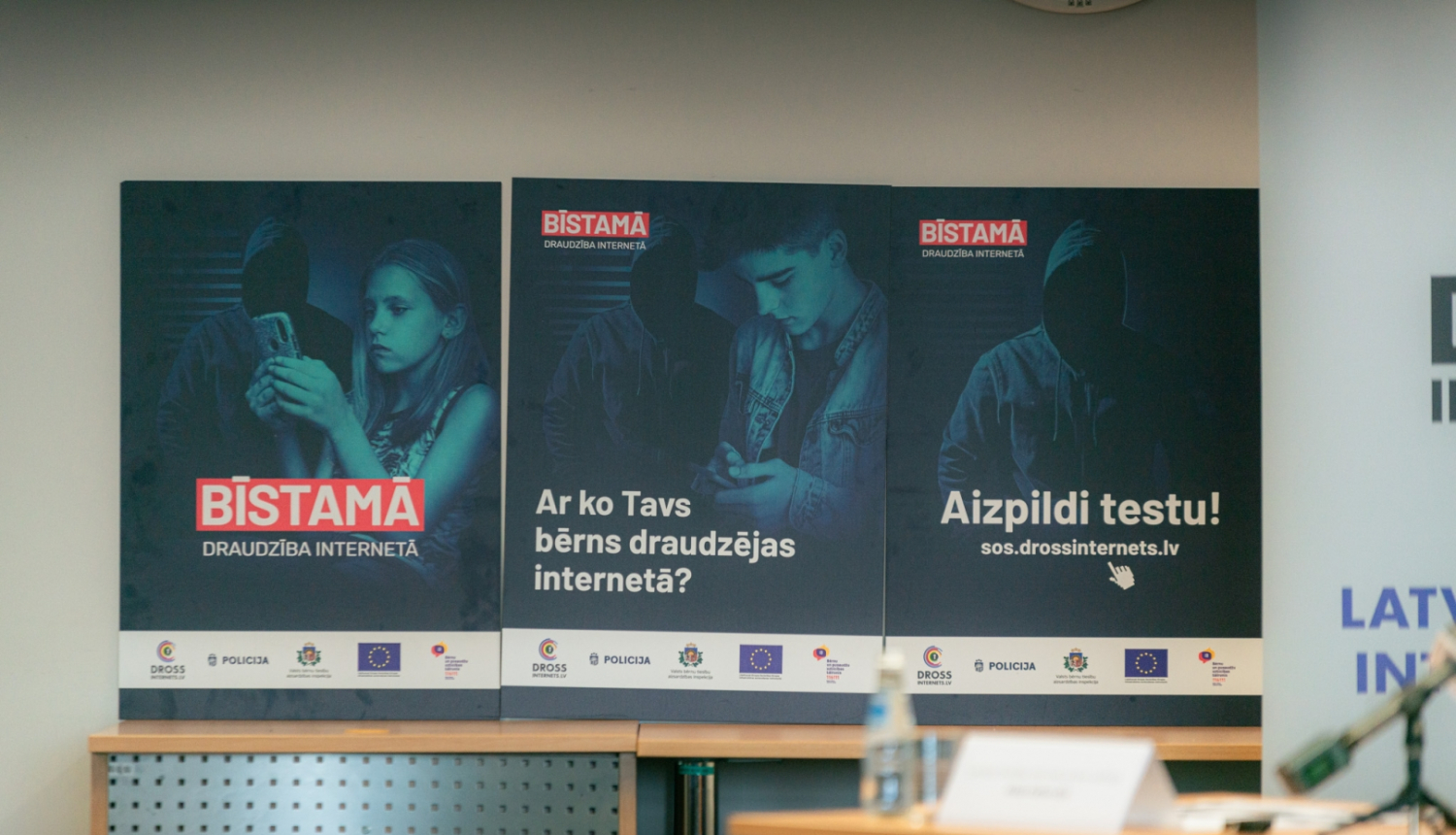 preses konference “Bērnu pavedināšana internetā – izplatīta arī Latvijā”