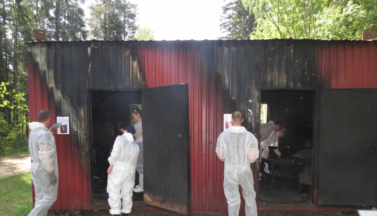 Degšana notikuma vietā - inscinējums