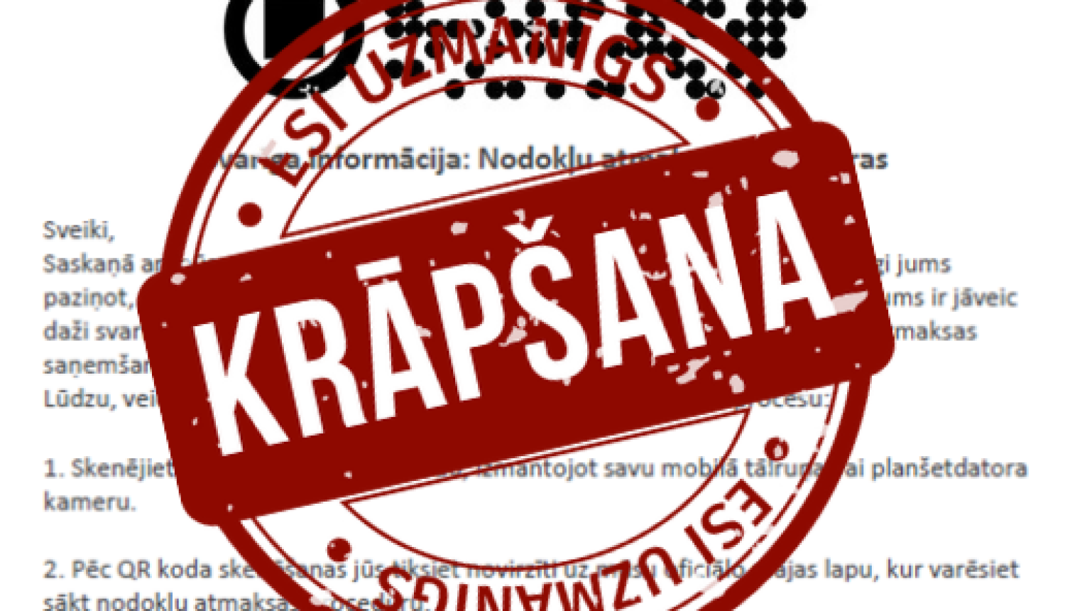 Krāpnieku ziņa