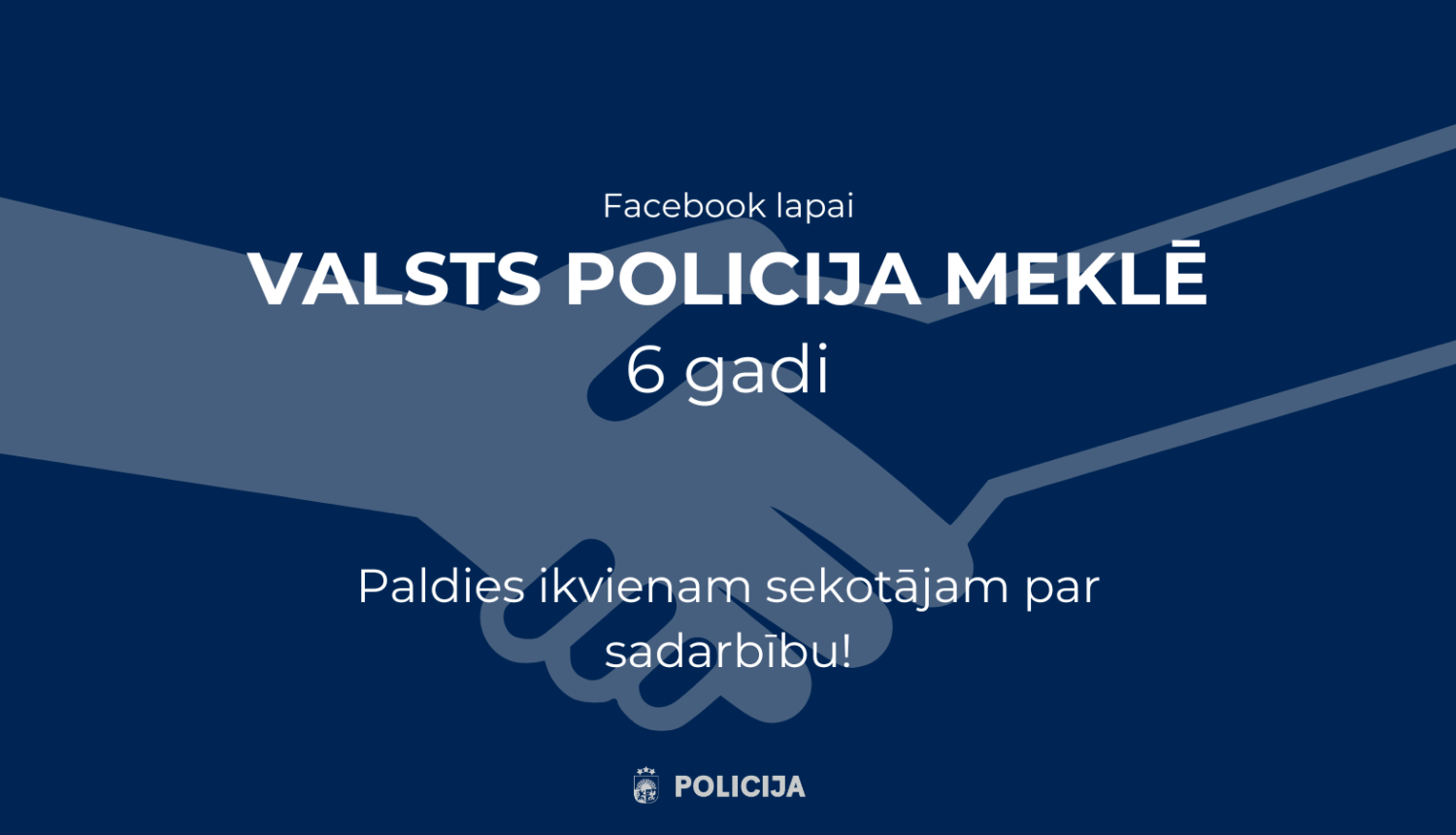 Valsts policija meklē lapai 6 gadi